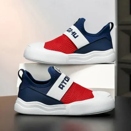 Boys Sneakers Daily Sports & Outdoors Casual School Shoes Mesh PU Elastic Fabric Shock Absorption Breathability Non-slipping Big Kids(7years +) Little - Image 3