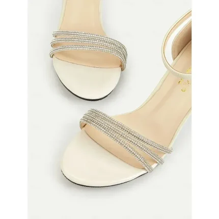 Women's Patent Leather Ankle Strap Heeled Sandals with Rhinestone Straps – Elegant Dress Shoes for Date Night and Parties 2025 - Image 6