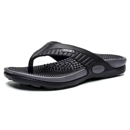 Men's Comfortable Massage Flip Flops – Anti-Slip Cushion Sole Beach Sandals for Summer, Shower, and Casual Wear 2025 - Image 6