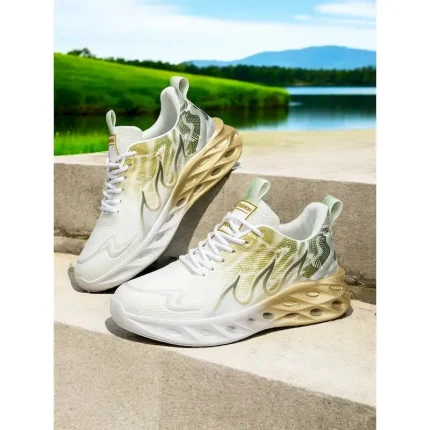 Women's Breathable Gold Gradient Running Sneakers – Lightweight Mesh Sport Shoes for Daily Workout, Jogging or Urban Style 2025 - Image 6