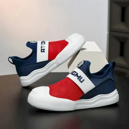 Boys Sneakers Daily Sports & Outdoors Casual School Shoes Mesh PU Elastic Fabric Shock Absorption Breathability Non-slipping Big Kids(7years +) Little - Image 4