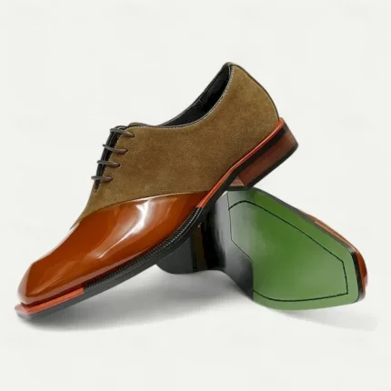 Men's Premium Brown Leather Lace-Up Shoes with Brogue Detailing – Sophisticated Shoes for Gala Dinners, Formal Balls  and Evening Affairs 2025 - Image 6